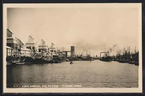 AK Buenos Aires, Vista parcial del Puerto, Hafen