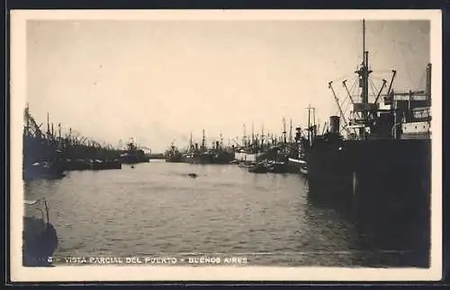 AK Buenos Aires, Vista parcial del Puerto, Hafen