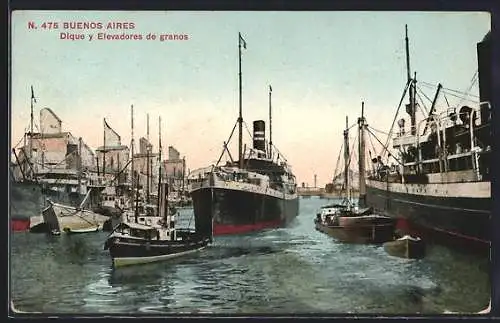 AK Buenos Aires, Dique y Elevadores de granos, Hafen