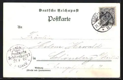 AK Berlin, Leipzigerstr. 77, Reichshallen, Eingang und Gartenlokal