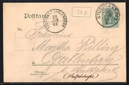 Lithographie Hohenasperg, Aussichts-Turm, Festungshof, Schubart-Gefängnis