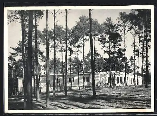AK Berlin-Wannsee, Golf- und Landclub Berlin-Wannsee am Stölpchenweg, Clubhaus mit Blick auf die 1. und 3. Bahn