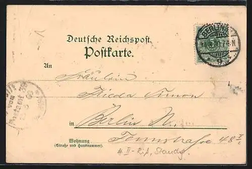 Lithographie Berlin, Restaurant Königgrätzer Garten, Königgrätzer Strasse 111