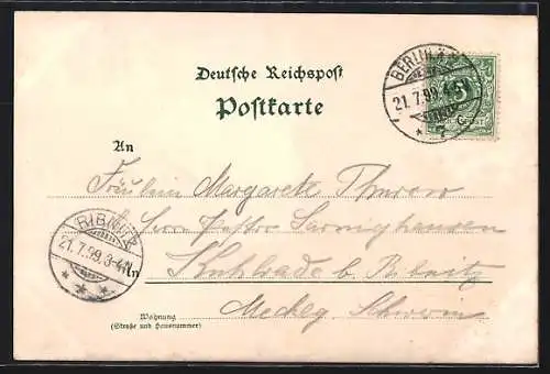 Lithographie Berlin, Linden-Restaurant, Unter den Linden 17-18