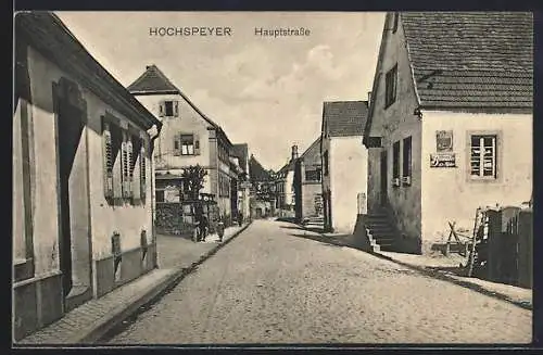 AK Hochspeyer, Hauptstrasse mit Gasthaus