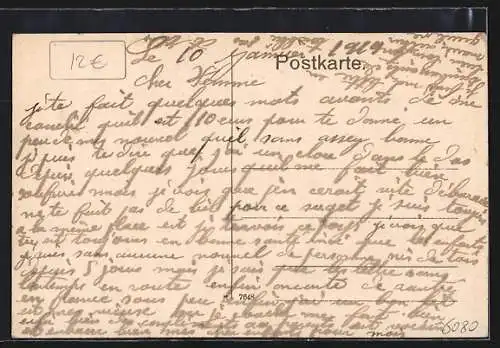 AK Gross-Gerau, Partie an der Frankfurter Strasse mit Stadthaus