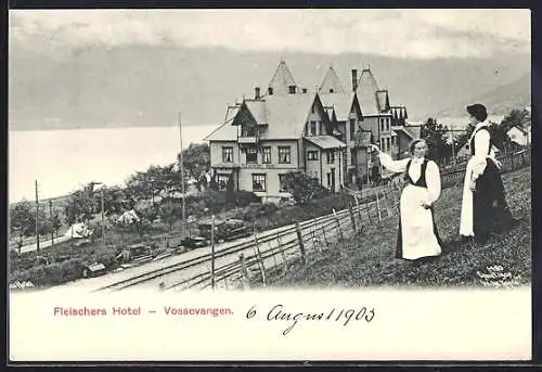 AK Vossevangen, Fleischers Hotel