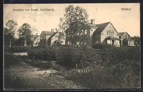 AK Söraker, Bostäder vid Sunds Sulfitfabrik
