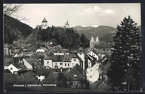 AK Friesach i. Kärnten, Teilansicht mit Petersberg