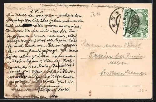 AK Weidling, Totalansicht mit der Kirche