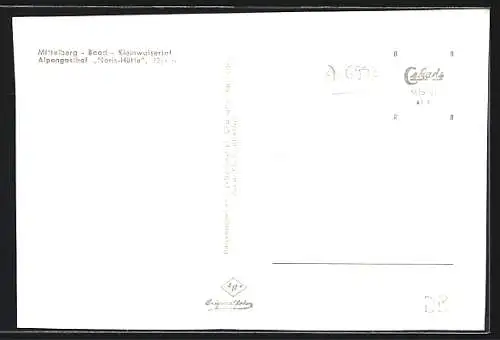 AK Mittelberg-Baad /Kleinwalsertal, Alpengasthof Noris-Hütte