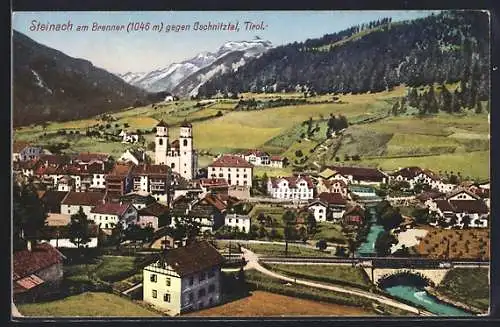 AK Steinach am Brenner, Teilansicht gegen Gschnitztal