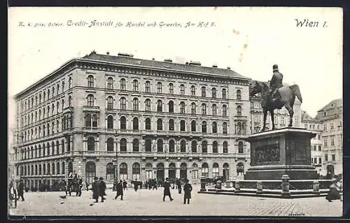 AK Wien, K. k. priv. österr. Ctedit-Anstalt für Handel u. Gewerbe, Am Hof