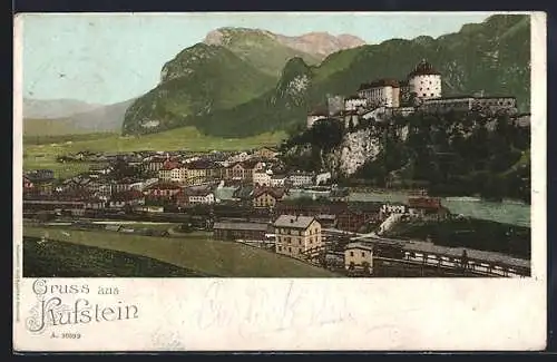 AK Kufstein, Ortsansicht aus der Vogelschau