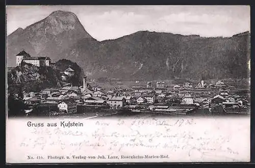 AK Kufstein, Ortsansicht aus der Vogelschau