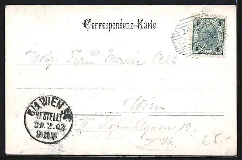 AK Kufstein, Ortsansicht aus der Vogelschau