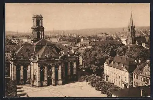 AK Saarbrücken, Teilansicht mit Ludwigs- und St. Jakobsbrücke