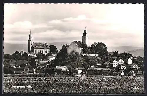 AK Hengersberg / Bayr. Ostmark, Ortsansicht vom Feld aus
