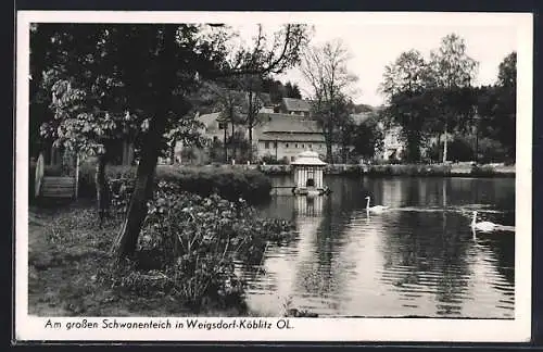 AK Weigsdorf-Köblitz, Grosser Schwanenteich