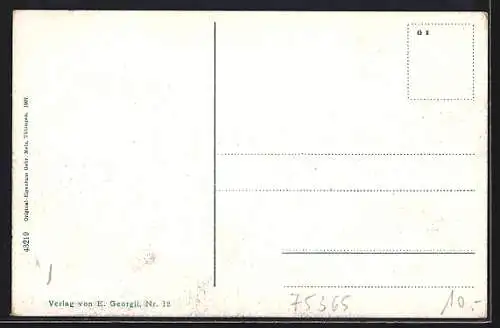 AK Calw, Ortspartie aus der Vogelschau