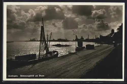 AK Uerdingen, Stimmungsbild am Rhein
