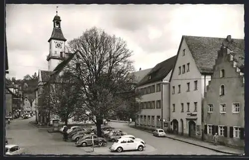 AK Hersbruck /Mfr., Marktplatz mit Rathaus