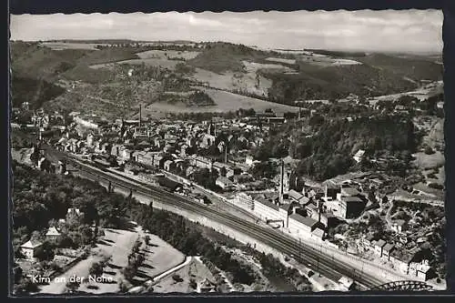 AK Kirn an der Nahe, Totalansicht vom Flugzeug aus