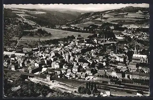 AK Kirn an der Nahe, Totalansicht vom Flugzeug aus