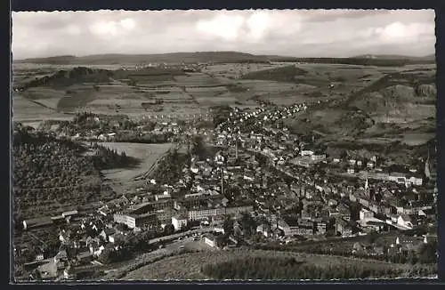 AK Kirn an der Nahe, Gesamtansicht vom Flugzeug aus