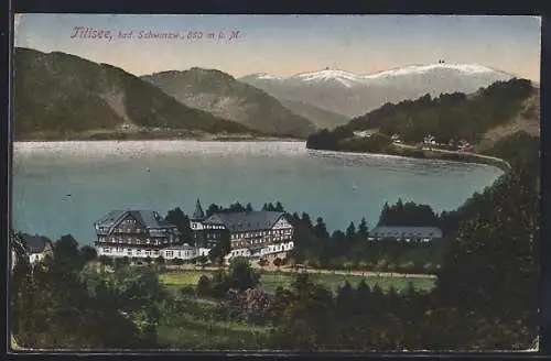 AK Titisee /bad. Schwarzw., Totalansicht von einen Berg aus