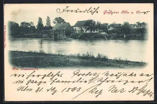 AK Ulm / D., Blick auf die Trussmühle