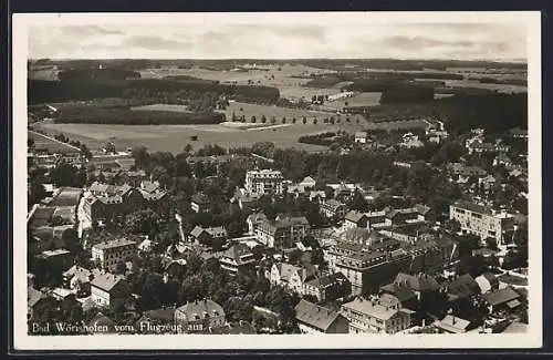 AK Bad Wörishofen, Generalansicht vom Flugzeug aus