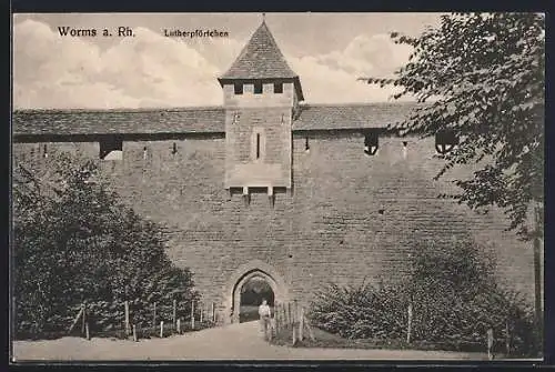 AK Worms a. Rh., Lutherpförtchen