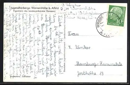 AK Alfeld / Leine, Jugendherberge Wernershöhe