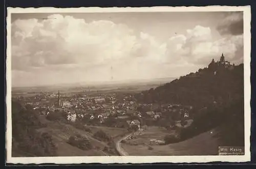 AK Wernigerode, Gesamtansicht mit Schloss