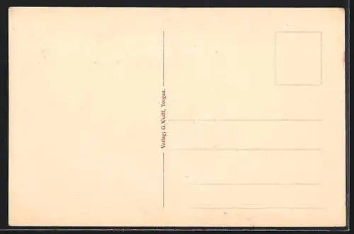 AK Torgau, Hof des Schlosses Hartenfels
