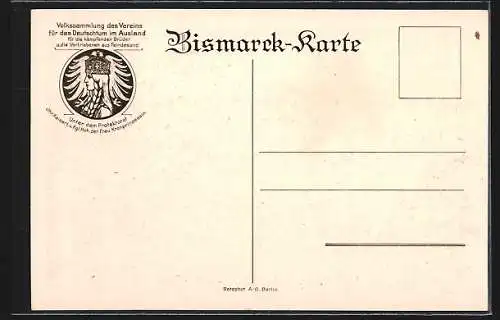 AK Schönhausen / Elbe, Bismarcks Geburtshaus im verzierten Rahmen