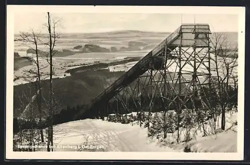 AK Altenberg / Ost-Erzgebirge, Sprungschanze