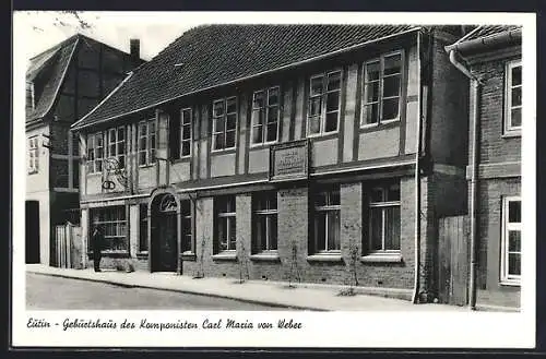 AK Eutin, Geburtshaus des Komponisten Carl Maria von Weber