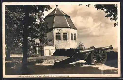 AK Königstein /Sächs. Schweiz, Festung Königstein-Friedrichsburg