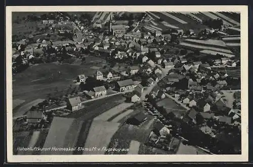 AK Hermeskeil, Ortsansicht vom Flugzeug aus