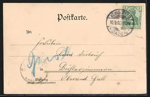 AK Königsfeld / Schwarzwald, Hotel u. Kurhaus Doniswald