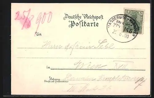 Lithographie Hannover, Georgstrasse und Königswerther Platz