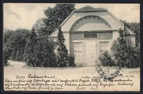 AK Paretz, Eingang z. Speisesaal