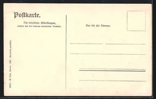AK Barmen, Altbergische Häuser an der Wertherstr., Hofseite