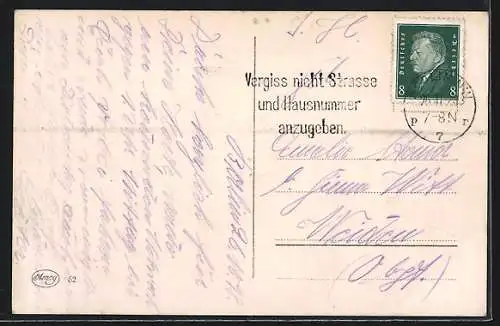 AK Berlin, Nachtpartie an der Friedrichstrasse / Höhe Jägerstrasse