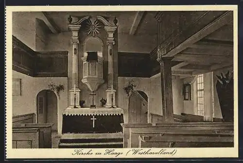 AK Haage i. Westhavelland, Inneres der Kirche