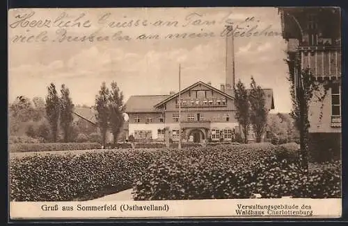 AK Beetz /Osthavelland, Verwaltungsgebäude des Waldhaus Charlottenburg