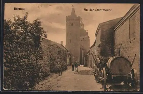 AK Bernau / Nordbahn, An der Stadtmauer