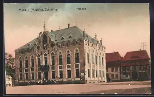 AK Malchin /Mecklbg. Schweiz, Rathaus